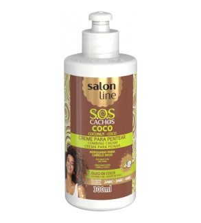 Creme de Pentear SOS Cachos Coco 300ml - Salon Line