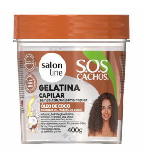 SOS Gelatina Óleo de Coco 400g - Salon Line