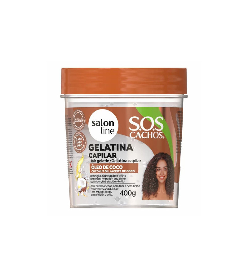 SOS Gelatina Óleo de Coco 400g - Salon Line