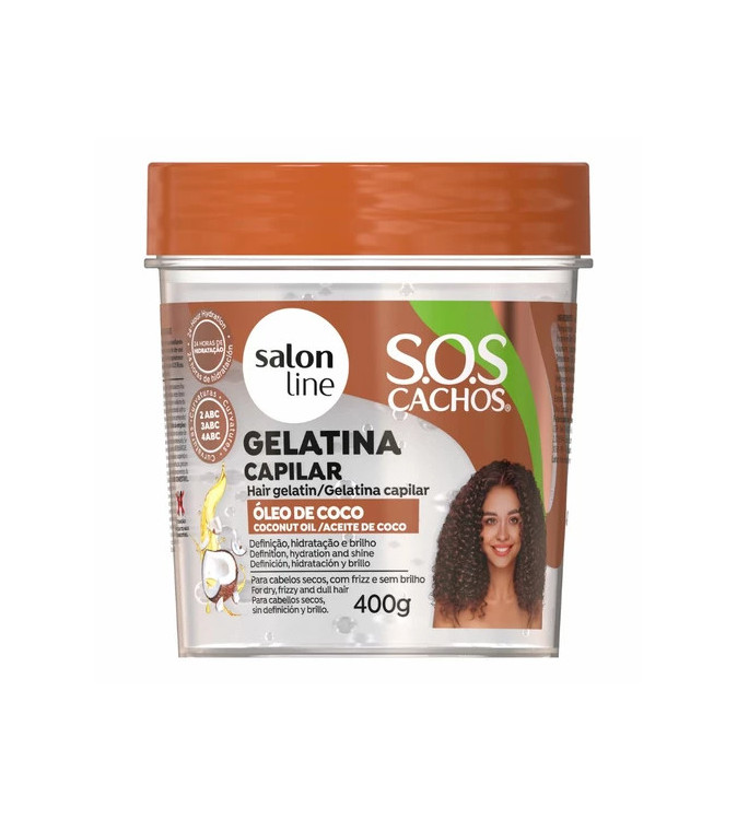 SOS Gelatina Óleo de Coco 400g - Salon Line SOS Gelatina Óleo de Coco 400g - Salon Line
