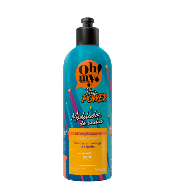 Creme de Pentear Modelador de Ondas Hair Power 500g - Oh My Cosmetics Creme de Pentear Modelador de Ondas Hair Power 500g - Oh My Cosmetics