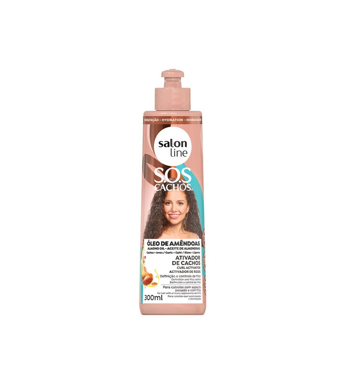 Ativador de Cachos SOS Cachos Óleo de Amêndoas 300ml - Salon Line Ativador de Cachos SOS Cachos Óleo de Amêndoas 300ml - Salon Line
