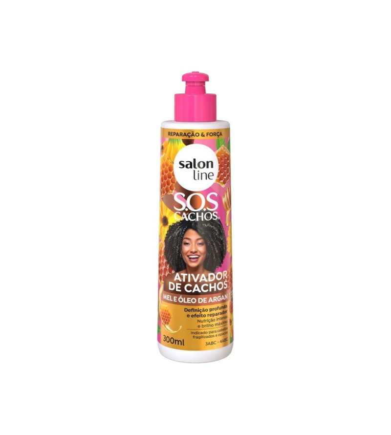 Ativador de Cachos SOS Cachos Extrato de Mel 300ml - Salon Line