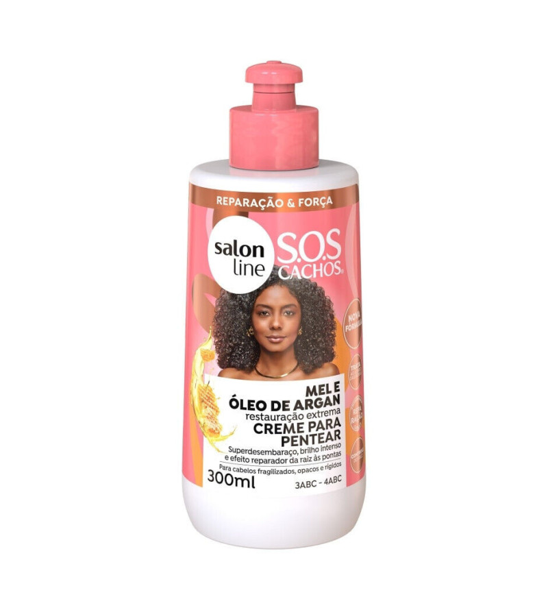 Creme de Pentear SOS Cachos Extrato de Mel 300ml - Salon Line