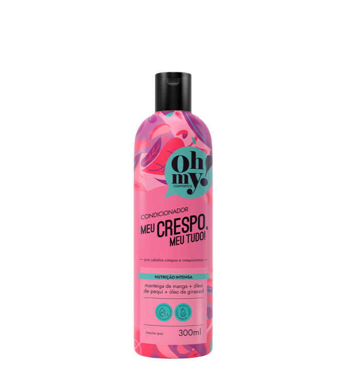 Condicionador Meu Crespo Meu Tudo 300ml - Oh My Cosmetics Condicionador Meu Crespo Meu Tudo 300ml - Oh My Cosmetics