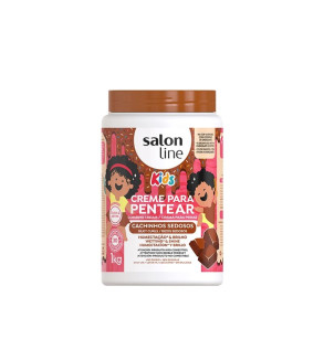 Creme de Pentear Kids Chocolate Cachinhos Nutridos 1kg - Salon Line