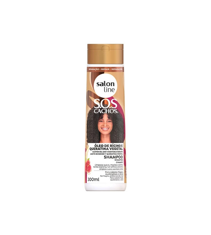 Shampoo SOS Cachos Ri­cino e Queratina 300ml - Salon Line