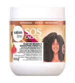 Máscara SOS Cachos Ri­cino e Queratina 500g - Salon Line
