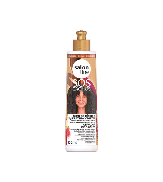 Ativador de Cachos Ricino e Queratina 300ml - Salon Line Ativador de Cachos Ricino e Queratina 300ml - Salon Line