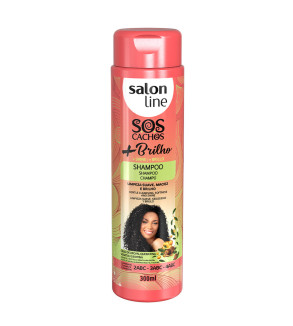 Shampoo SOS Cachos +Brilho 300ml - Salon Line