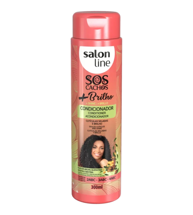Condicionador SOS Cachos +Brilho 300ml - Salon Line Condicionador SOS Cachos +Brilho 300ml - Salon Line