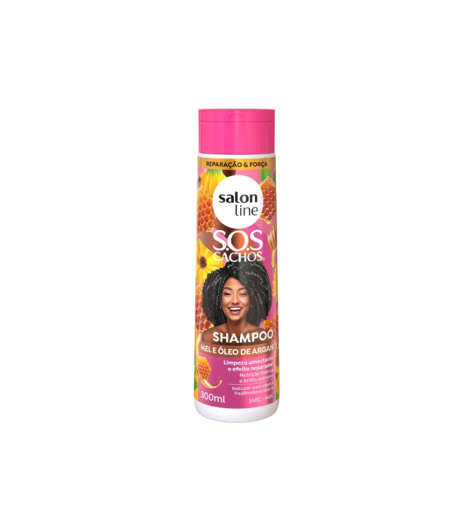 Shampoo SOS Cachos Mel e Óleo de Argan 300ml Shampoo SOS Cachos Mel e Óleo de Argan 300ml