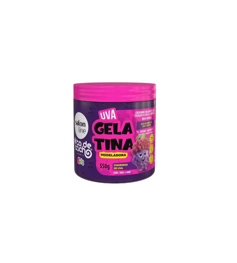 Gelatina Modeladora Kids ToDeCacho Uva 550g - Salon Line