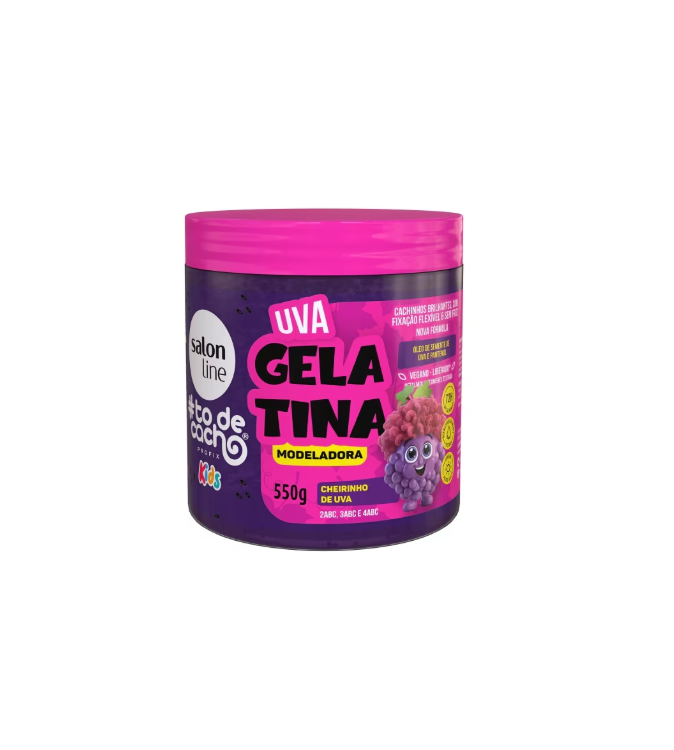 Gelatina Modeladora Kids ToDeCacho Uva 550g - Salon Line