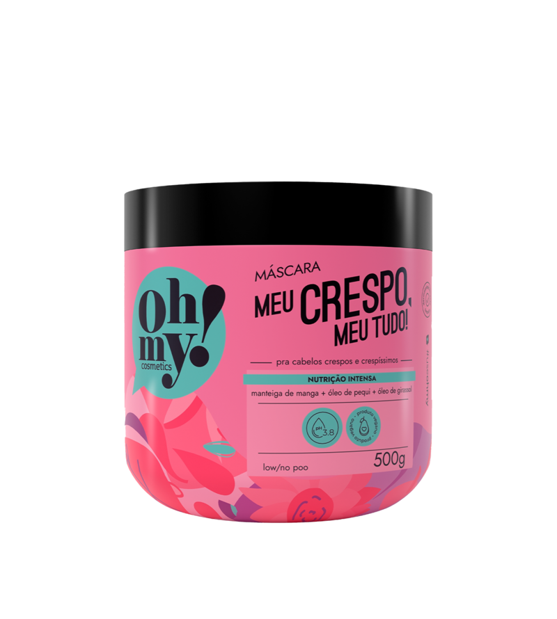 Máscara Meu Crespo Meu Tudo 500g - Oh My Cosmetics