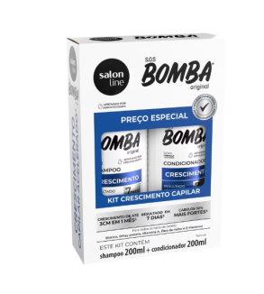 Kit Shampoo + Condicionador SOS Bomba Original Salon Line 200ml