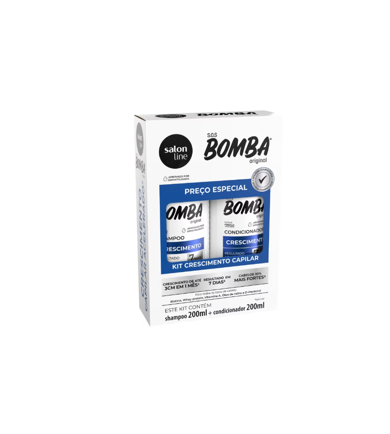 Kit Shampoo + Condicionador SOS Bomba Original Salon Line 200ml