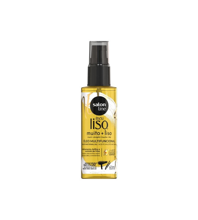 Meu liso Óleo Multifuncional Muito+Liso 60ml - Salonline Meu liso Óleo Multifuncional Muito+Liso 60ml - Salonline