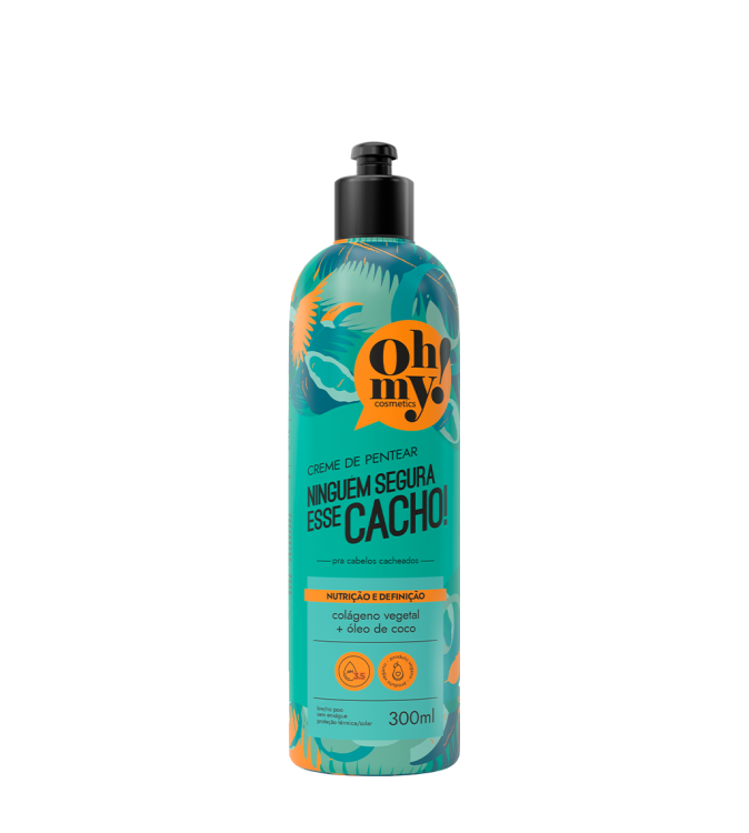 Creme de Pentear Ninguém Segura Esse Cacho 300ml - Oh My Cosmetics Creme de Pentear Ninguém Segura Esse Cacho 300ml - Oh My Cosmetics