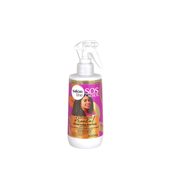Creme de Pentear SOS Cachos em Spray De Repente Pronta 300ml - Salon Line Creme de Pentear SOS Cachos em Spray De Repente Pronta 300ml - Salon Line