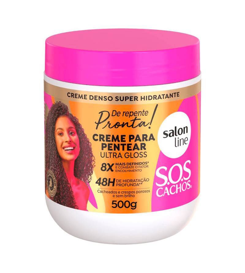 Creme de Pentear SOS Cachos De Repente Pronta! 500 g – Salon Line