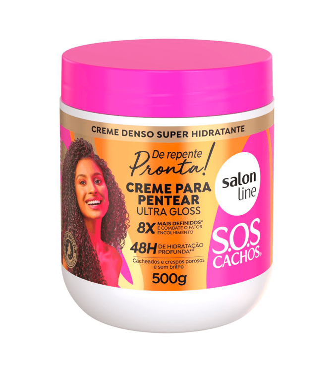 Creme de Pentear SOS Cachos De Repente Pronta! 500 g – Salon Line Creme de Pentear SOS Cachos De Repente Pronta! 500 g – Salon Line