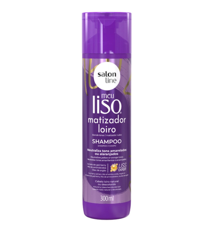 Shampoo Meu Liso Matizador 300ml - Salon Line Shampoo Meu Liso Matizador 300ml - Salon Line
