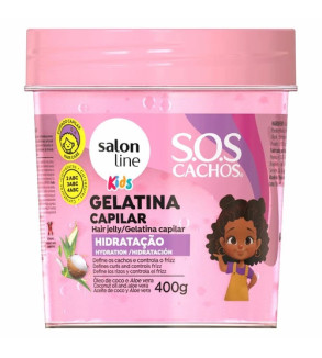 Gelatina Capilar de Hidratação Kids SOS Cachos 400g - Salon Line