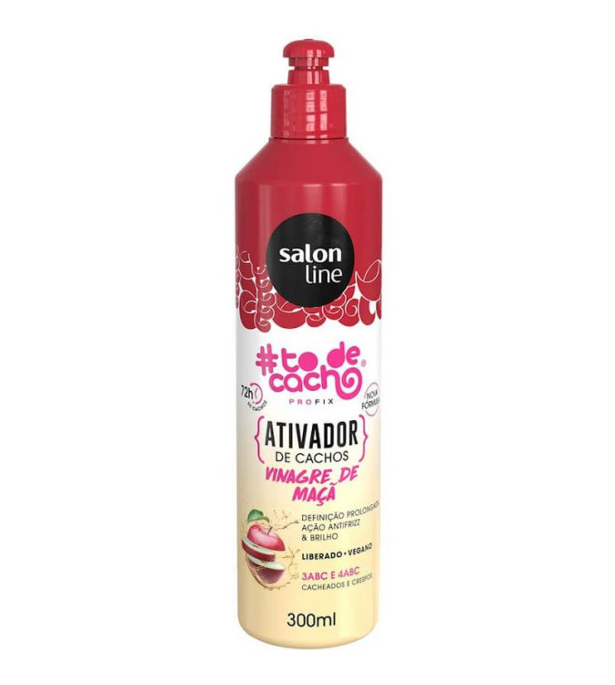 Ativador de Cachos Vinagre de Maçã 300ml ToDeCacho - Salon Line Ativador de Cachos Vinagre de Maçã 300ml ToDeCacho - Salon Line