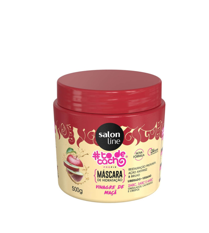 Máscara Vinagre de Maçã 500g ToDeCacho - Salon Line Máscara Vinagre de Maçã 500g ToDeCacho - Salon Line