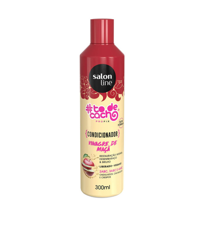 Condicionador Vinagre de Maçã 300ml ToDeCacho - Salon Line Condicionador Vinagre de Maçã 300ml ToDeCacho - Salon Line
