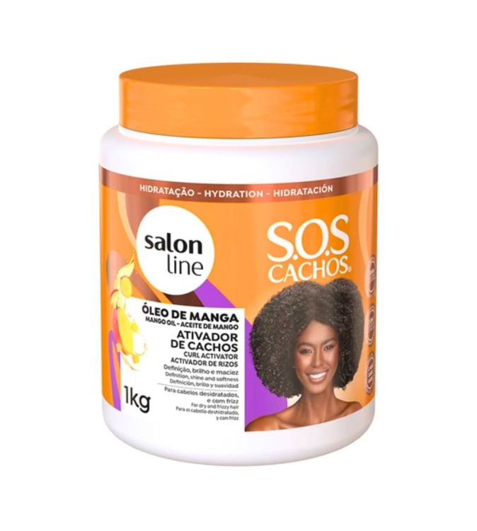 Ativador de Cachos SOS Cachos Óleo de Manga 1kg - Salon Line Ativador de Cachos SOS Cachos Óleo de Manga 1kg - Salon Line
