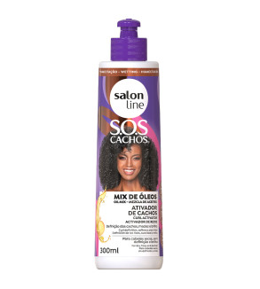 Ativador de Cachos SOS Cachos Mix de Óleos 300ml - Salon Line